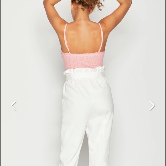 IZZY POINTELLE TANK TOP in Pink by BCBGeneration NEW Size M NEW - Picture 2 of 14